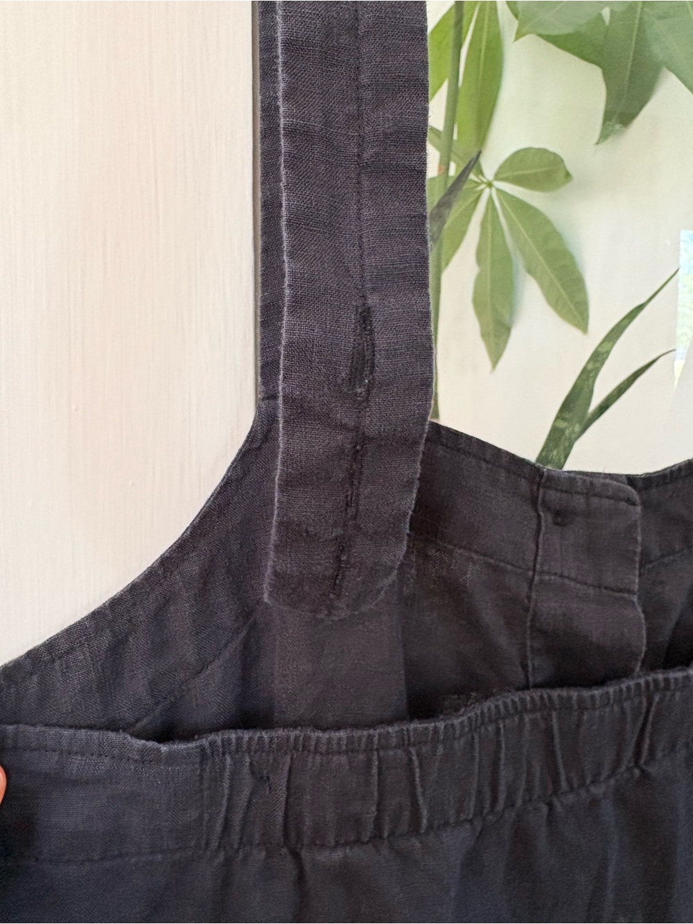 Everlane Black Button-Front Cropped Jumpsuit - Picture 5 of 5
